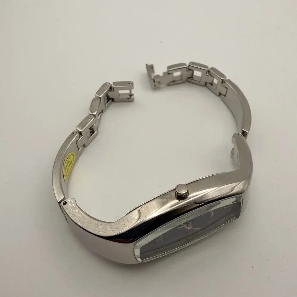 Elegant Vintage Osirock Women's Asymmetric Bangle Watch Working New Battery